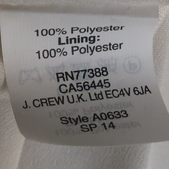 J. Crew Navy & White Pleated Knee Length Preppy Skirt Size 4 - Picture 11 of 13